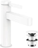 Hansgrohe finoris - wastafelmengkraan - ééngreeps bediening - met afvoerplug - 110mm - mat wit