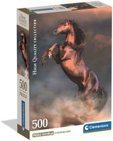 Clementoni legpuzzel wild red stallion, 500st. - afbeelding 1