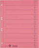 Leitz staffeltabblad karton - beschrijfbare tabs, 2 4-rings - voor ordners en ringbanden - rood