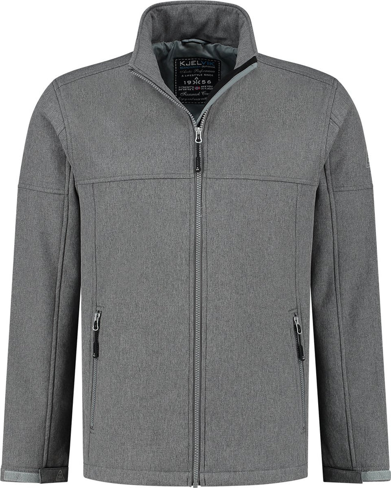 Kjelvik softshell jas odense grijs