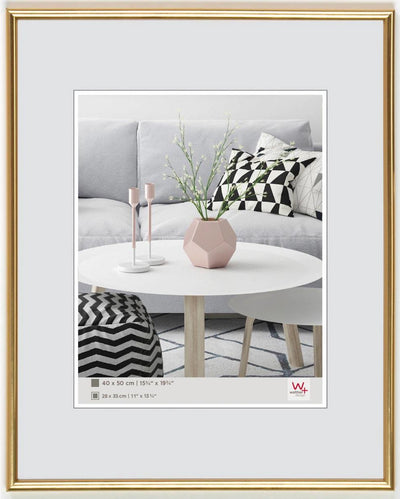 Walther galeria - kunststof lijst - fotoformaat 40x60 cm - metallic goud