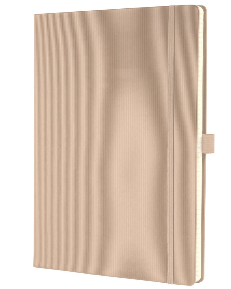 Sigel notitieboek conceptum pure a4 beige hardcover 194 pagina's 80 grams lijn