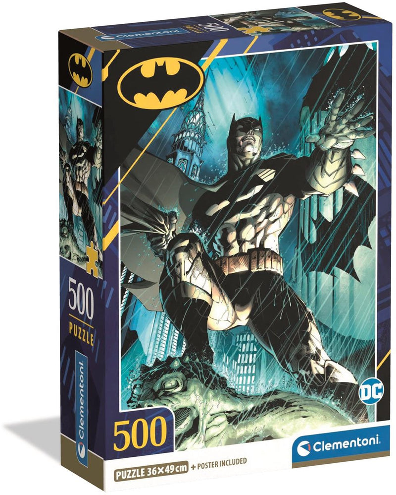 Clementoni - puzzel - 500 stukjes - batman compact box - puzzel voor kinderen en volwassenen