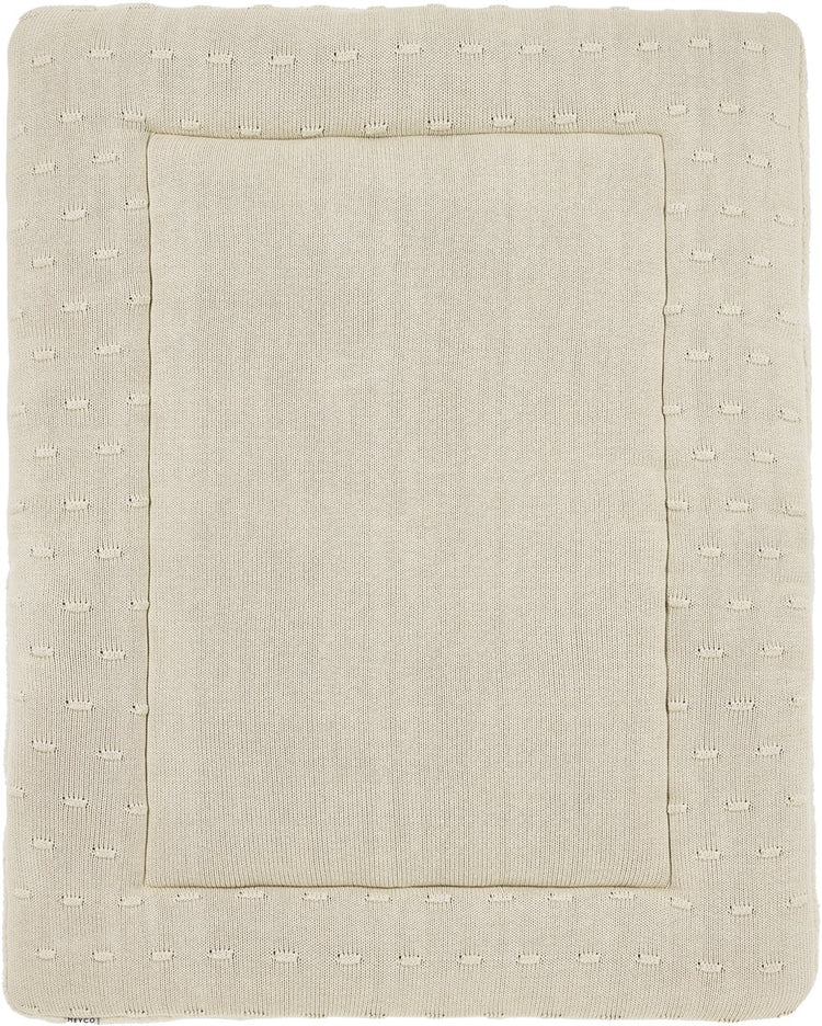 Meyco baby knots boxkleed - 77 x 97 cm - soft sand