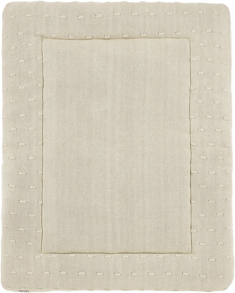Meyco baby knots boxkleed - 77 x 97 cm - soft sand