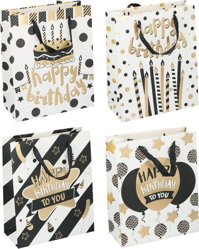 Merkloos sans marque gift bag birthday 4as