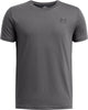 Under armour ua b sportstyle lc ss unisex sportshirt - grijs - zwart