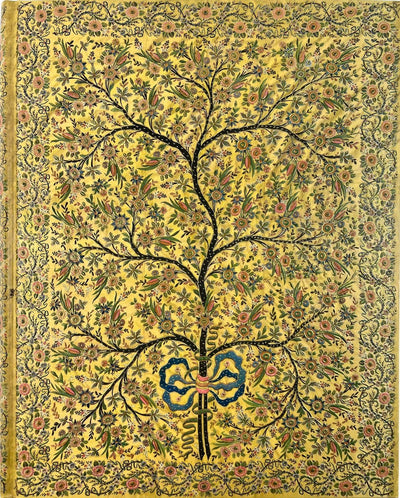 Peter pauper oversize notitieboek - silk tree of life - met leeslint - 18x23 cm