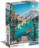 Clementoni - puzzel - 500 stukjes - braies meer - puzzel voor volwassenen - high quality collection