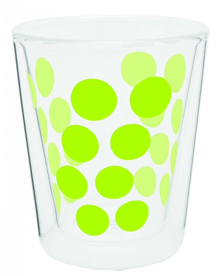 Zak!designs dotdot koffiebeker - dubbelwandig - 20 cl - groen