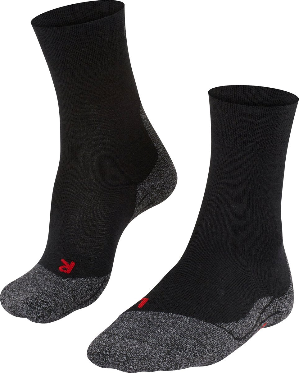 Falke tk2 sensitive anti-blaar dik wol functioneel materiaal wandelsokken heren zwart - maat 46-48