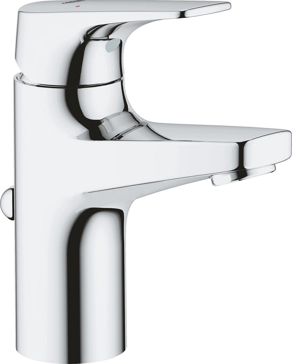 Grohe bauflow wastafelkraan s - lage mengkraan met trekwaste - eco - chroom