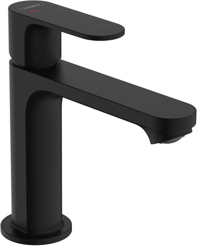 Hansgrohe rebris s - wastafelmengkraan - ééngreeps bediening - coolstart energiebesparend - zonder waste - 110mm maat - mat zwart