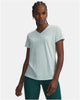 Under armour tech ssv- solid-grn dames sportshirt - refresh mint - wit