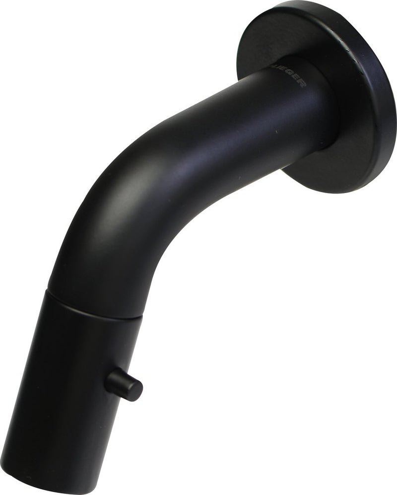 Plieger lupo 2.0 toiletkraan – inbouw fonteinkraan – wandmodel – uitloop 10.5 cm – 10 jaar garantie – mat zwart