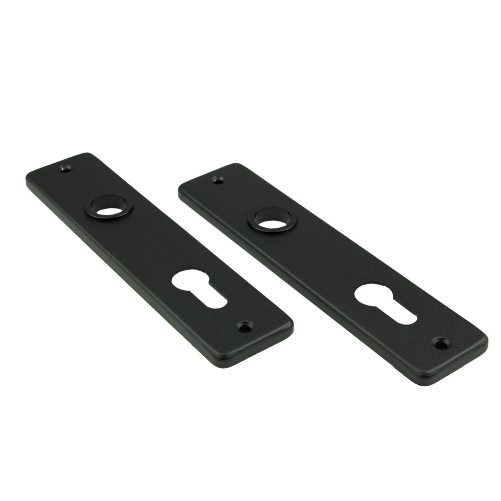 Ami kortschild 180 41 rh profielcilinder 72 zwart 9005 str - 739116