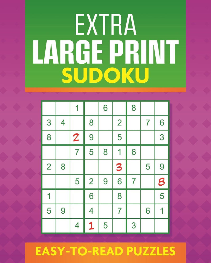 Extra large print sudoku