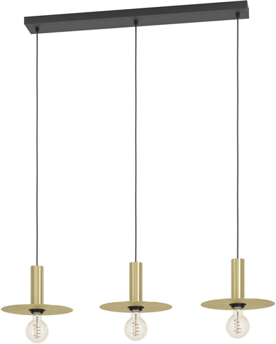 Eglo escandell hanglamp - e27 - 95 cm - goud - staal