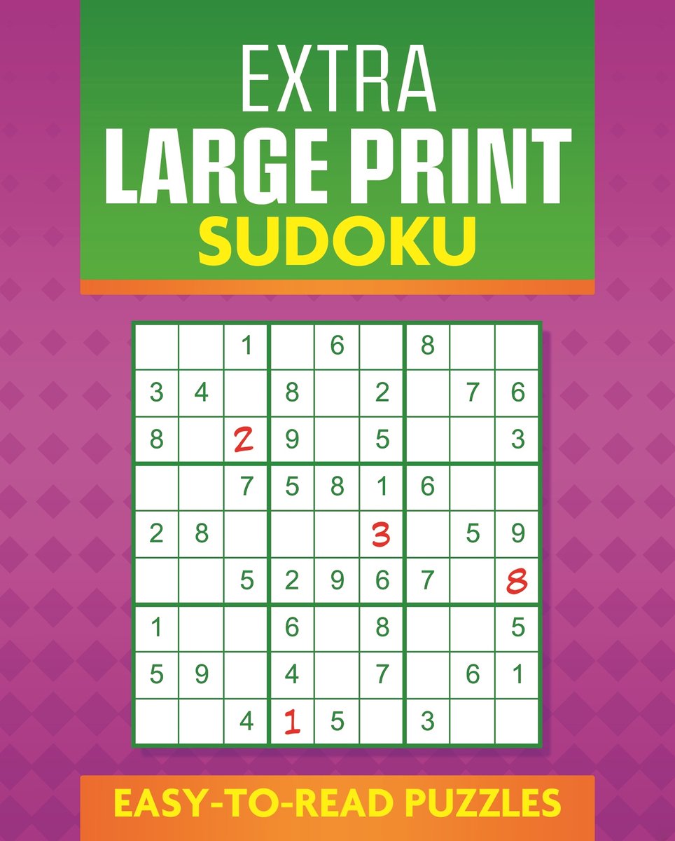 Extra large print sudoku