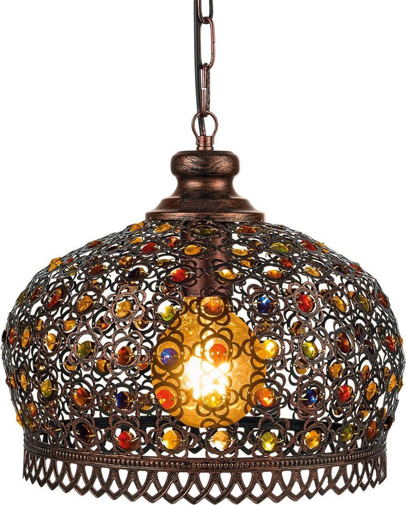 Eglo jadida hanglamp - e27 - ø 33 cm - koper antiek