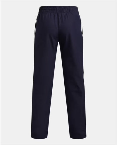 Under armour ua b rival wvn pant-blu jongens sportbroek - midnight navy - wit