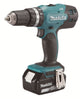 Makita gereedschap - 18 v accu-klopboor- schroefmachine, 1x li-ion lxt 3,0 ah, lader dhp453rfx8