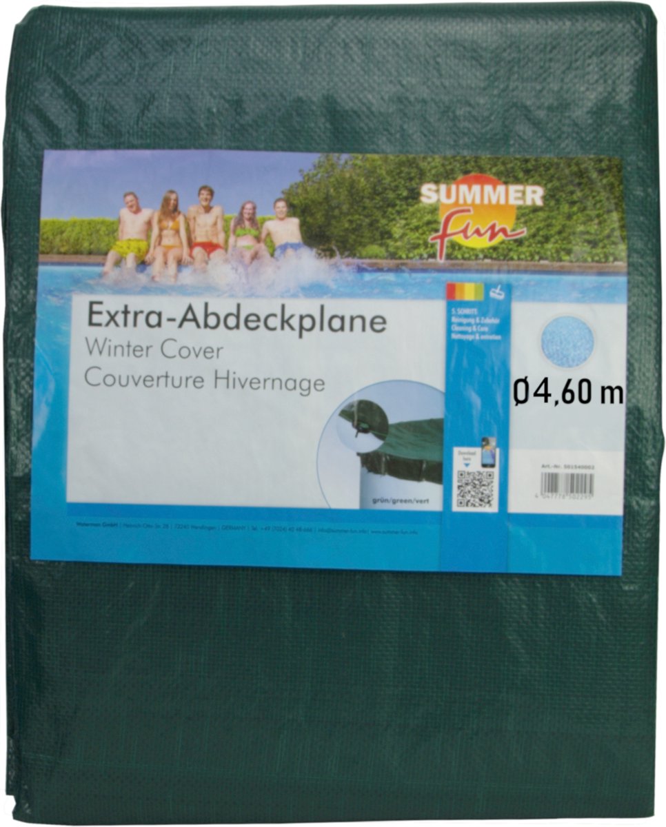 Summer fun Winterkleed rond diameter 460 cm groen