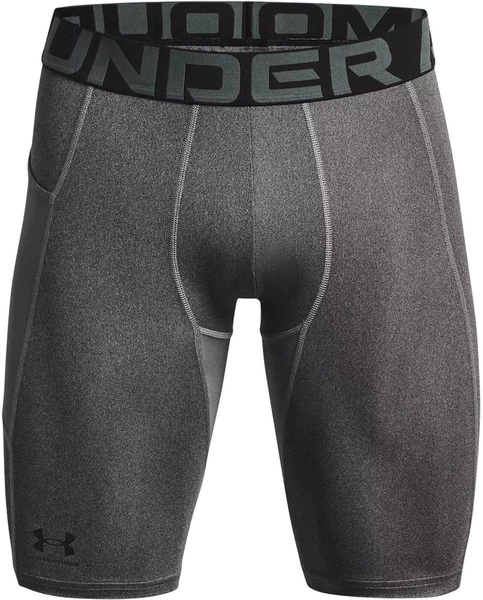 Under armour ua hg armour lng shorts heren sportbroek - grijs - zwart