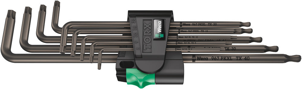 Wera 967 9 tx xl 1 torx® stiftsleutelset, lang, 9 -delig - 1 stuk(s) - 05024460001