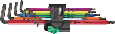 Wera inbussleutelset torx 967 9 tx xl multicolour 1 (9-delig, torx t8 tot t40)