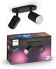 Philips hue fugato opbouwspot - wit en gekleurd licht - 2-spots - zwart