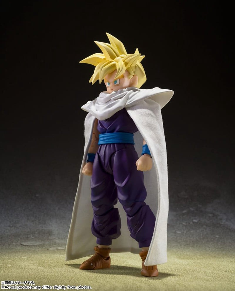 Bandai tamashii nations dragon ball z s.h. figuarts action figure super saiyan son gohan - the warrior who surpassed goku 11 cm action figuur