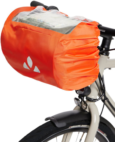 Vaude bike handle bar bag regenhoes oranje jongen