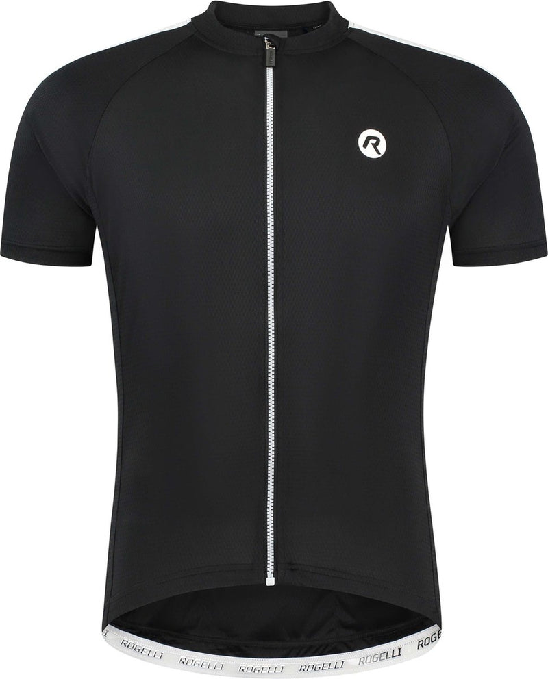 Rogelli explore fietsshirt heren - korte mouwen - zwart wit - l