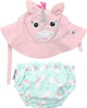 Zoocchini - uv zwemluier en zonnehoedje - allie the alicorn - medium - 6-12 maanden