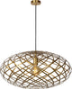 Lucide wolfram - hanglamp - ø 65 cm - 1xe27 - mat goud messing