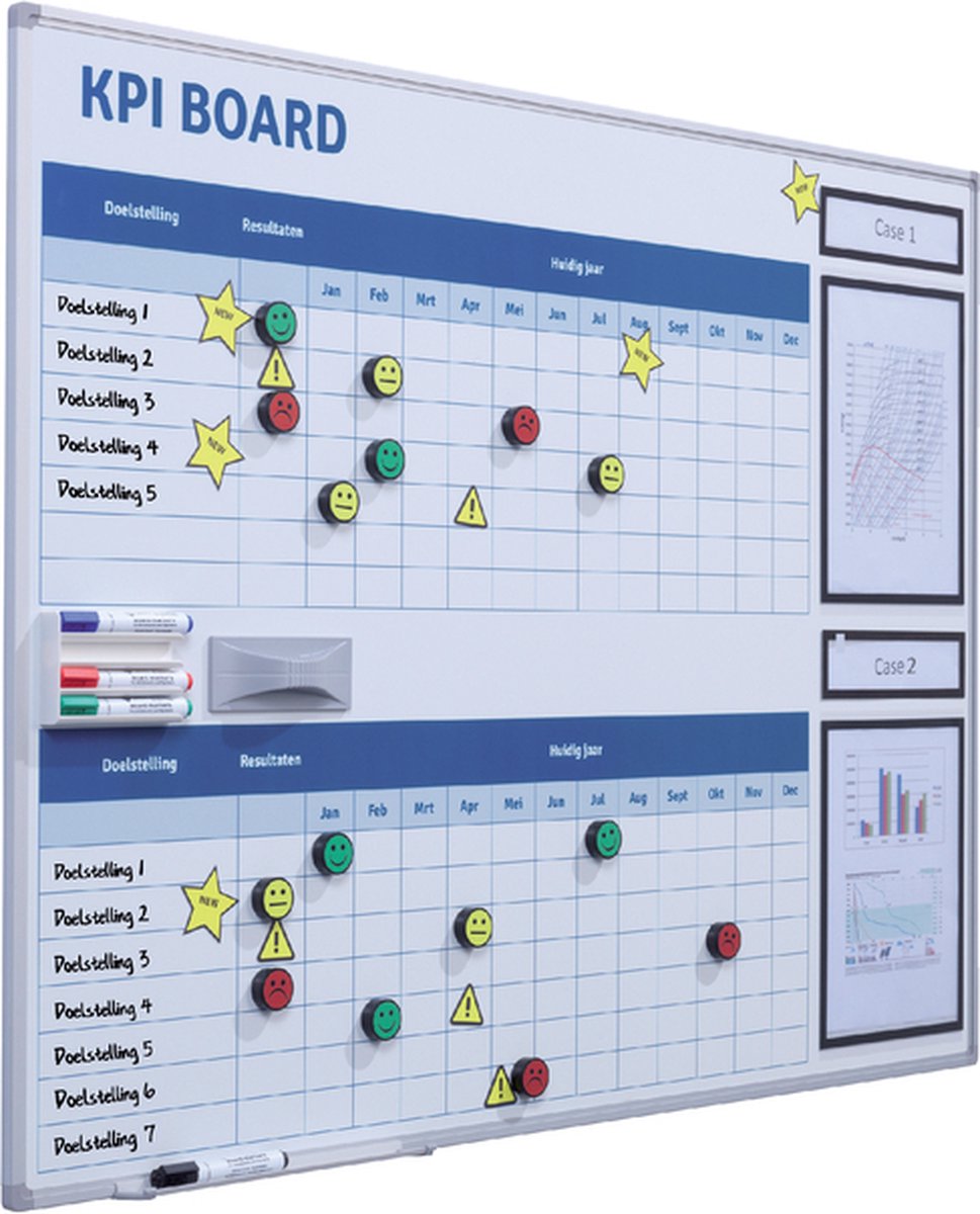 Smit visual kpi bord starterkit visual management 90x120cm