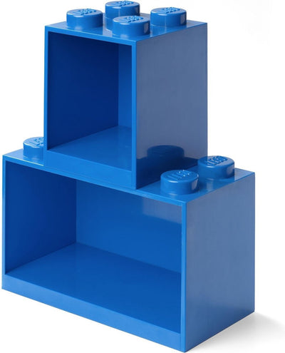 Lego - iconic wandschap brick 4 en 8 - polypropyleen - blauw -