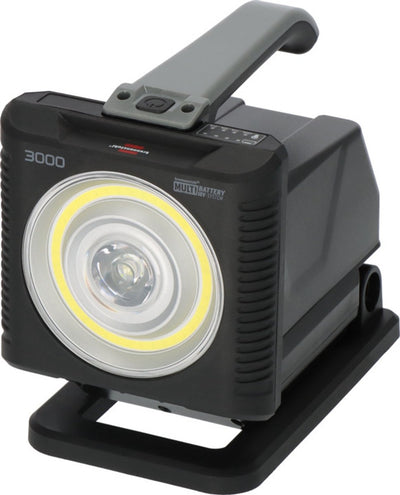 Brennenstuhl multi battery led batterij-handlamp hl 3000, 1140 + 2160lm, ip54