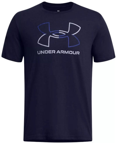 Under armour ua gl foundation update ss heren sportshirt - navy - royal - grijs