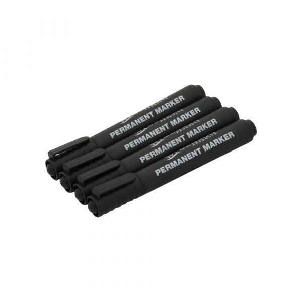 Set van 4 zwarte stiften