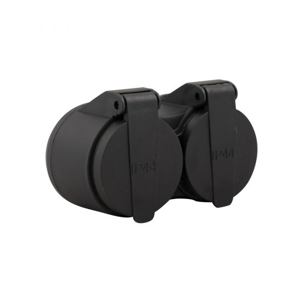 Stekker duo verloop + ra met klep