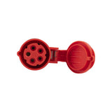 Abl sursum cee contrastekker 5 polig randaarde 16 ampere rood - afbeelding 3