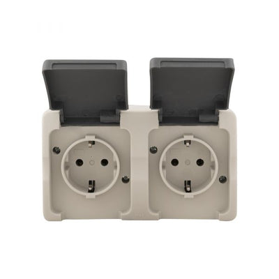 Ac stopcontt 2 x waterdicht