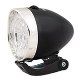 Koplamp chrome zwart led fiets - afbeelding 1