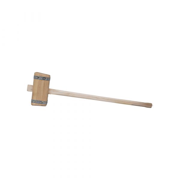 Mm eurotool tuinhamer vierkant, met steel 110 cm.