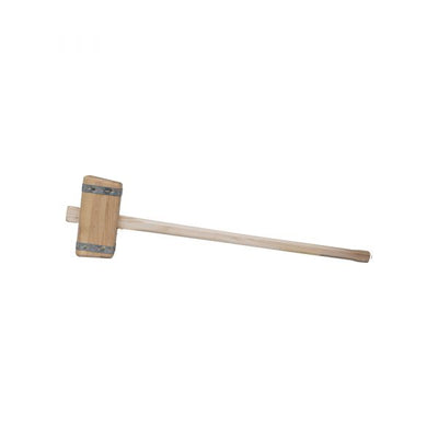 Mm eurotool tuinhamer vierkant, met steel 110 cm.