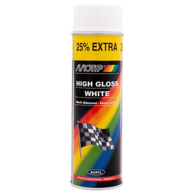 Wit glans, bus 500 ml. Motip