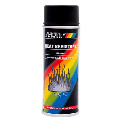 Spuitlak Motip Zwart Hittebestendig (400ml)