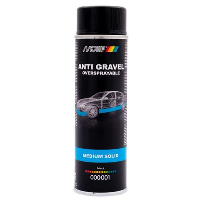 Motip anti steenslag in 500ml spuitbus zwart